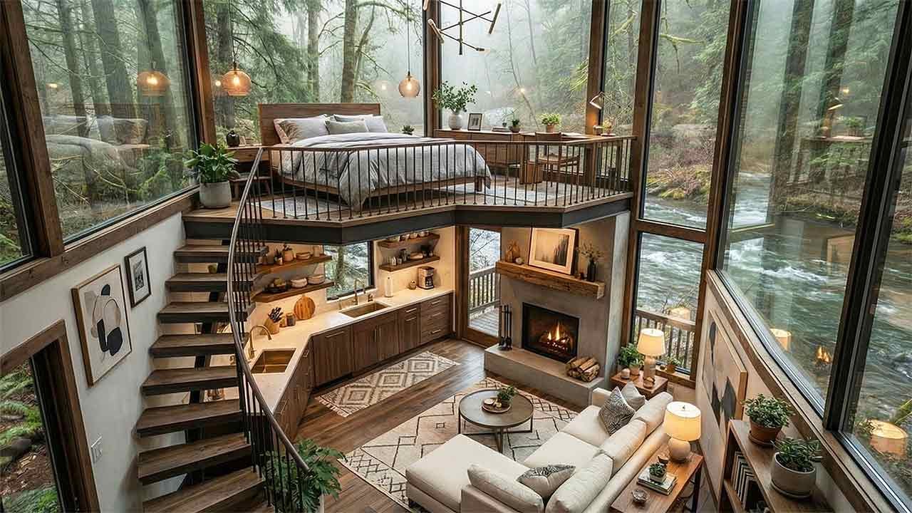 50+ Cozy 2-Storey Wooden House Interiors | Cinematic Architecture (18 Minutes)