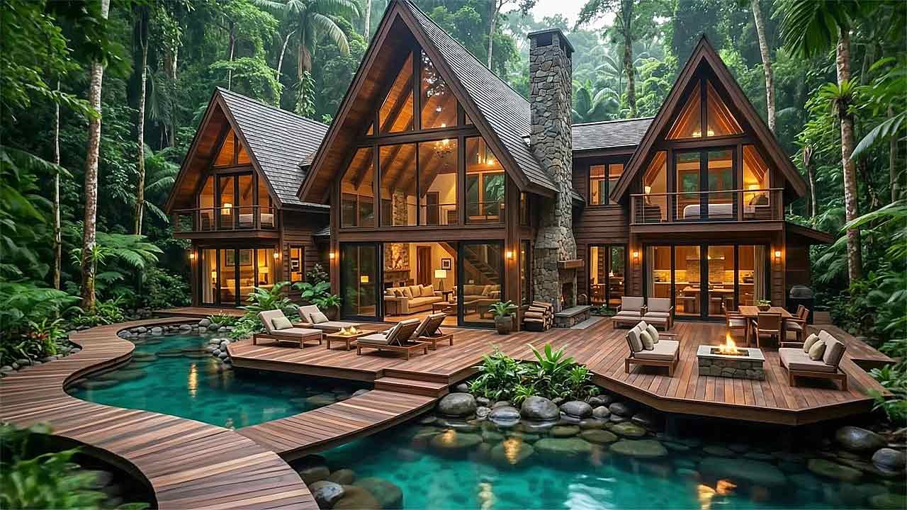 55 Peaceful Wooden Houses Surrounded by Nature | Cinematic Architecture